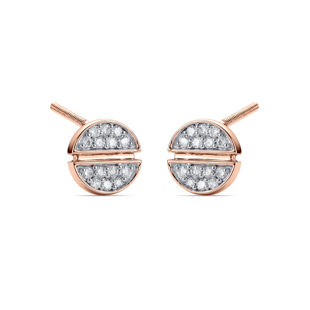 Circa Disc Diamond Earring - Image 4