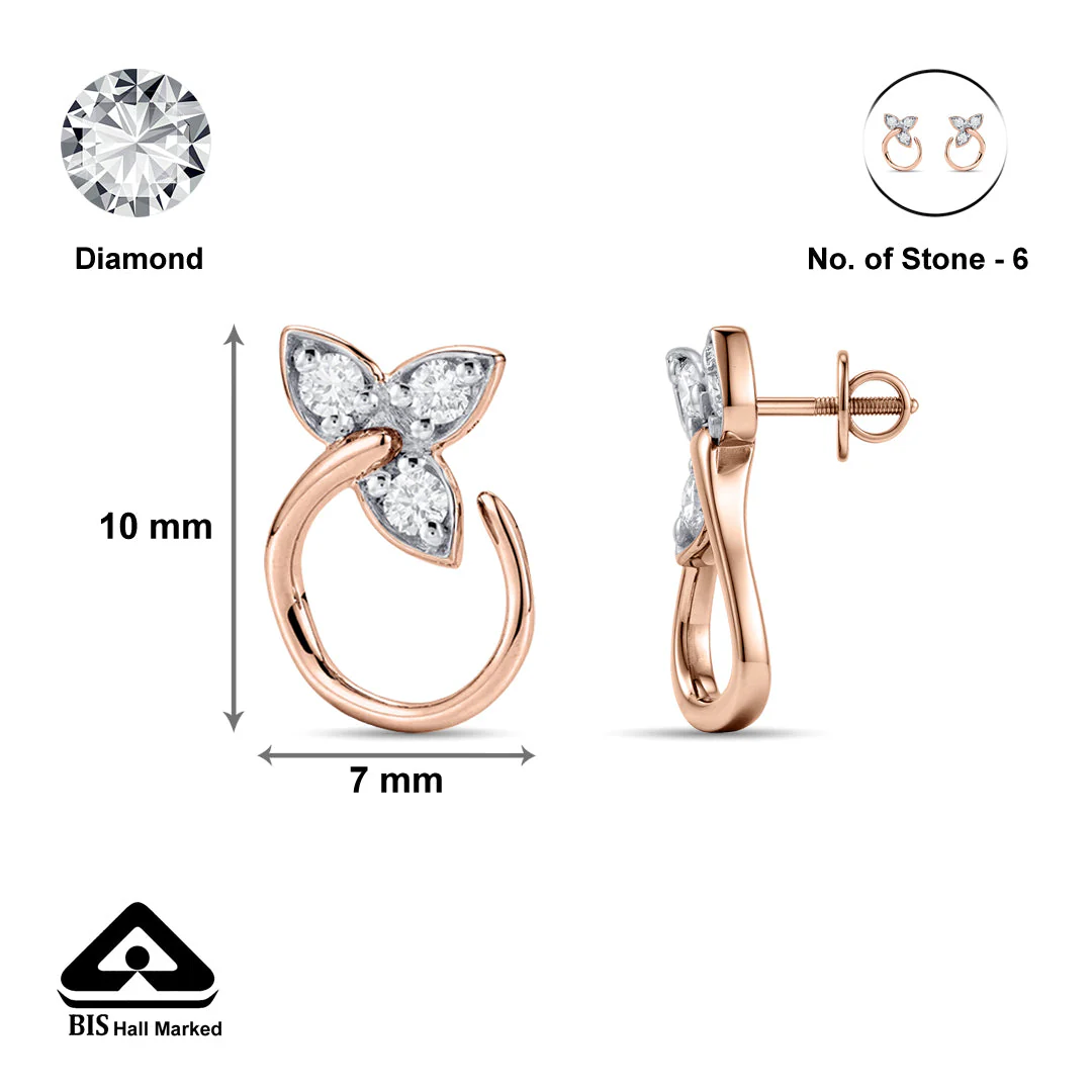 Orlisse Charm Diamond Earring - Image 6