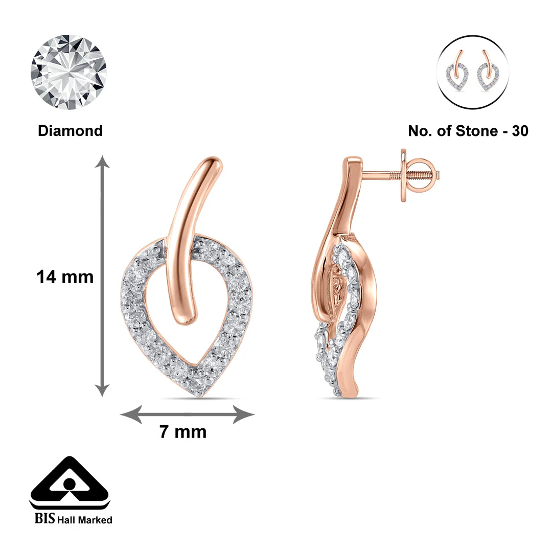 Petiole Glow Diamond Earring - Image 6